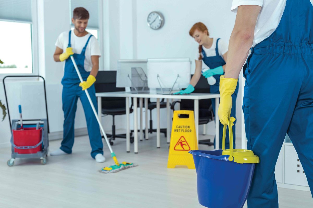 arbeit in reinigung