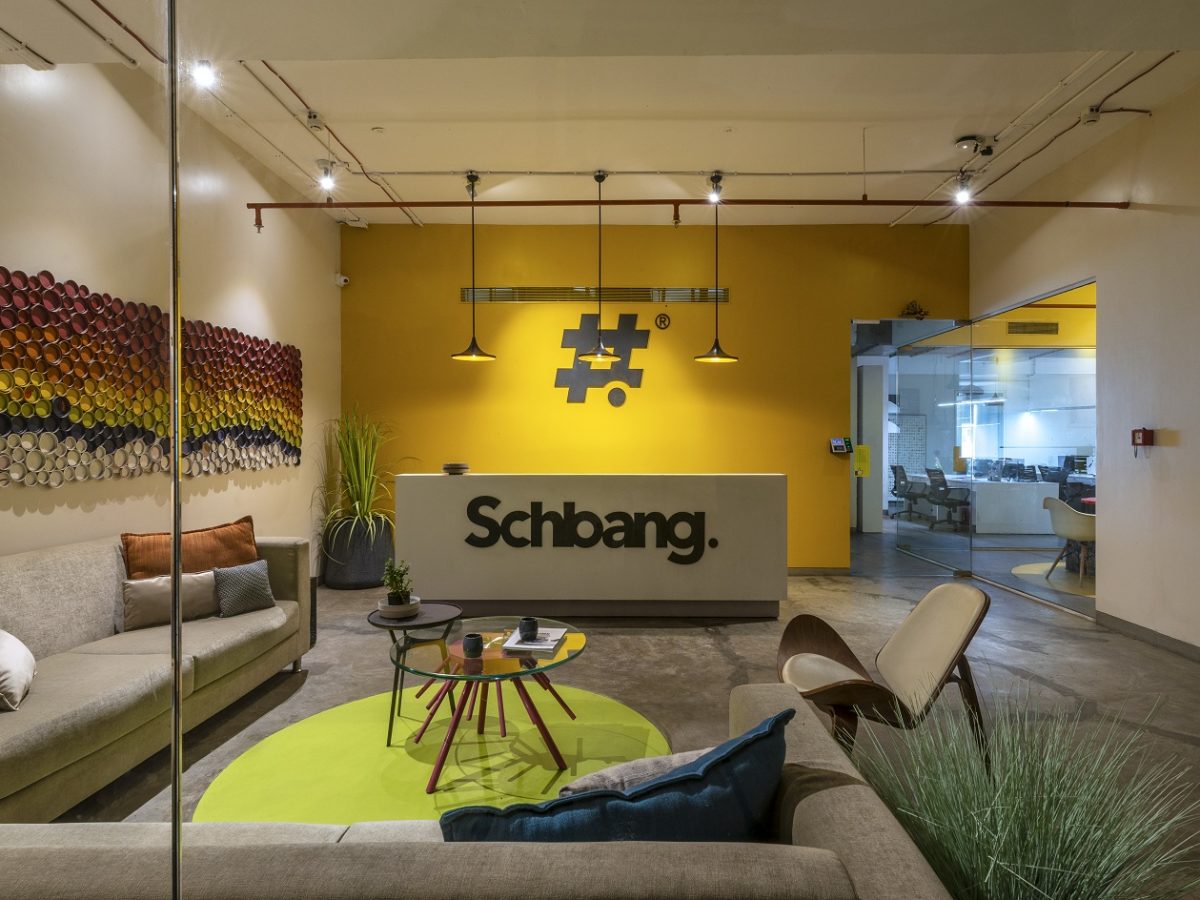 The Schbang office by Ashleys is a space that is devised to encompass freedom into its design