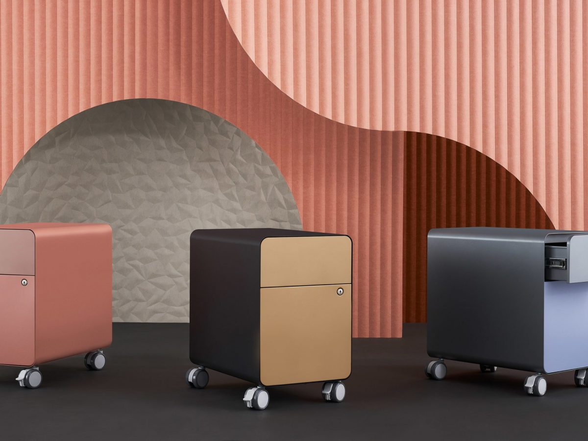Steelcase introduces its ode to minimalism Edvi, the chameleon of personal storage and seating
