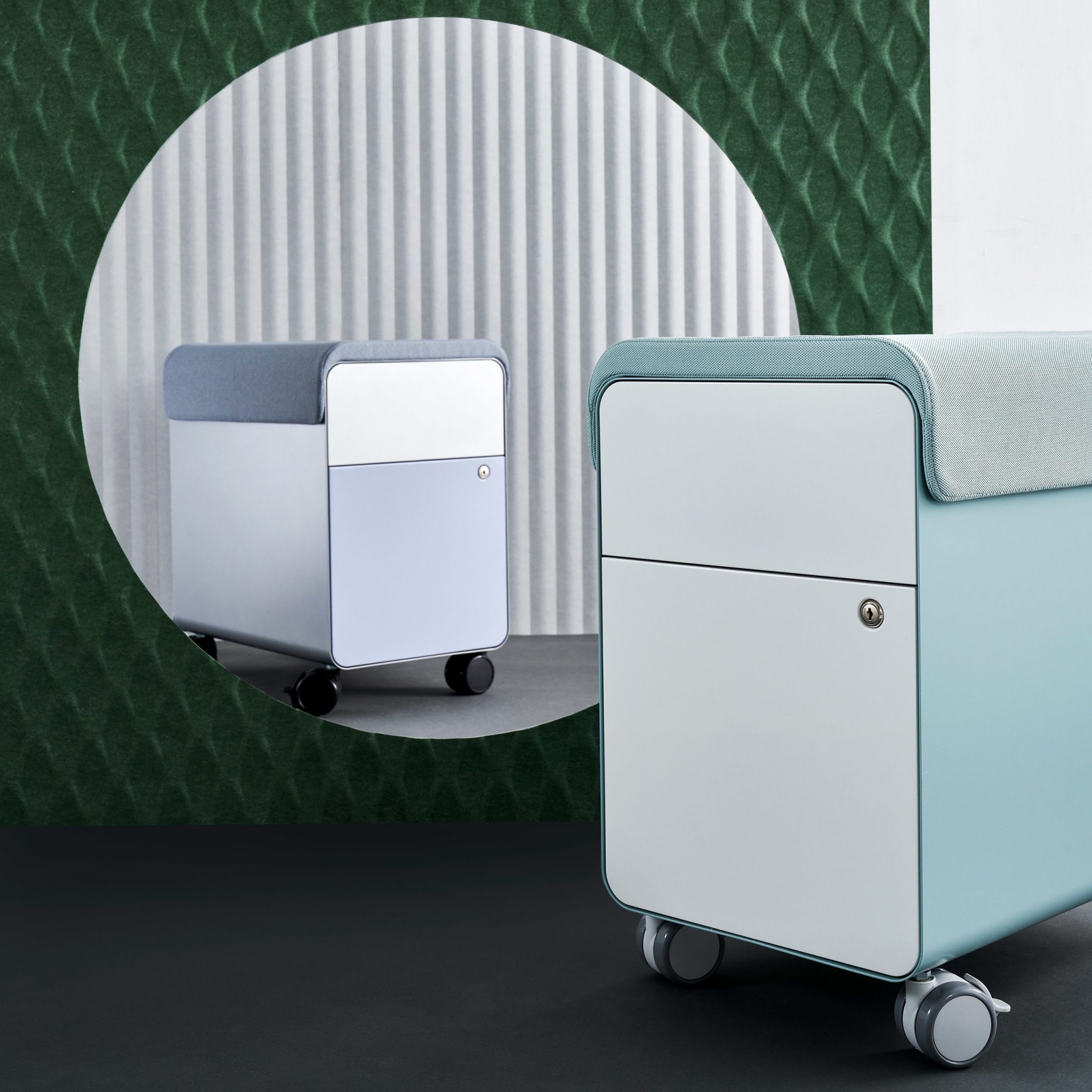 Steelcase introduces its ode to minimalism Edvi, the chameleon of personal storage and seating