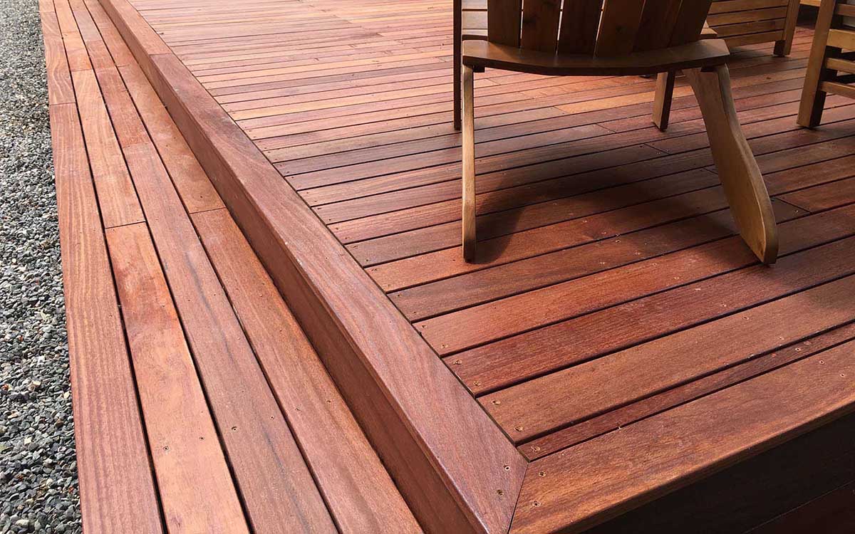 Enhance your outdoor spaces by introducing hardwood decking