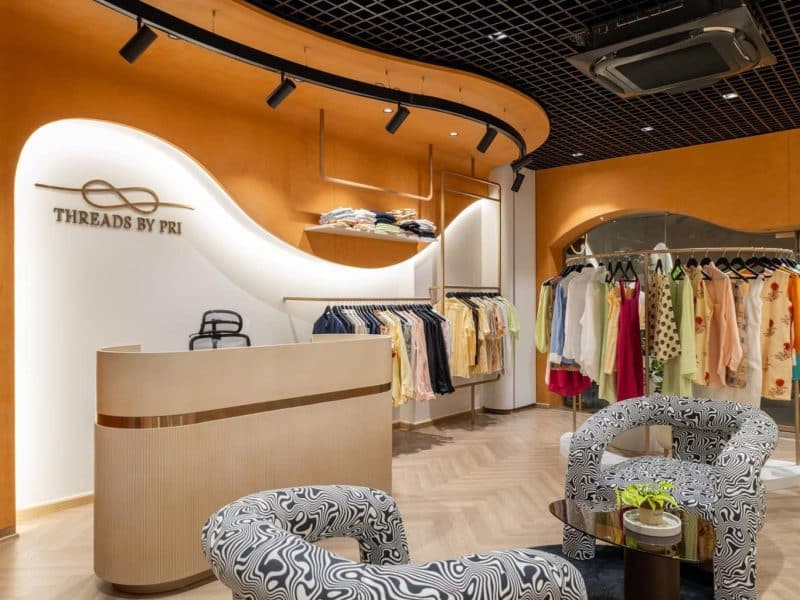 Threads by Pri, a clothing store design in Surat by Zeroform Studio