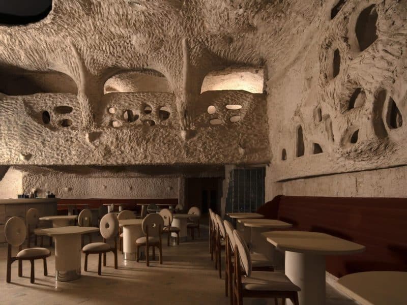 Covah - The Cavern, a luxury restaurant design conceived by Anurag Dania of SeventhSense Architects.