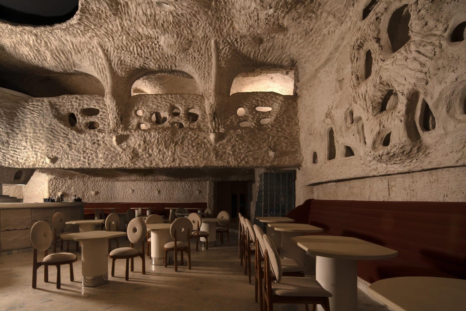 Covah - The Cavern, a luxury restaurant design conceived by Anurag Dania of SeventhSense Architects.